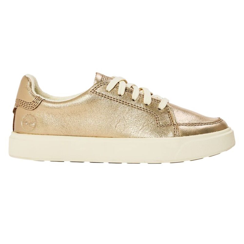 Timberland Womens/Ladies Leather Sneakers / Metallic Gold